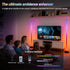 ZIRIKEDAI RGB LED Corner Floor Lamp USB Powered with App and Remote Control Music Sync Ideal for Living Room Bedroom