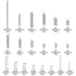 210 Pcs Spring Assortment Kit, Compression and Extension Springs, Zinc Plated Steel Wire Springs Repair Set for Home Repairs Tool, 20 Kinds Sizes