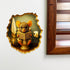 5.1inch 2 Pack. 3D (#1) GRITKULTURE Removable Mouse Sitting on Toilet in Mouse Hole Decal Sticker Mouse Hole in The
