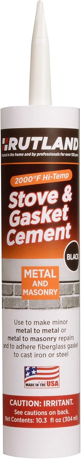 Rutland Stove Gasket Cement Black 10.3 Oz Cartridge - 78 by RUTLAND PRODUCTS