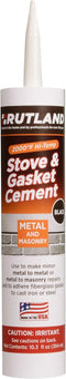 Rutland Stove Gasket Cement Black 10.3 Oz Cartridge - 78 by RUTLAND PRODUCTS