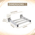 Grab Bar Specialists 200 lbs/ 304 9x 8 Shower Foot Rest and Shaving Pedestal - Wall Mount Folding Shower Ledge/Elevate