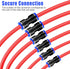 120 Pcs Straight Push Connectors - 4 6 8 10 12 mm Air Hose Fittings Quick Release Pneumatic Connectors