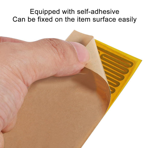15pcs 45mmx100mm Film Heater Plate Adhesive Pad, PI Heating Elements Film 24V 30W Strip Heater