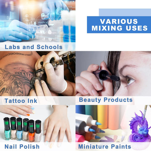 ONiLAB Mini Vortex Mixer with Touch Function, Lab Mixing for Nail Polish, Tattoo Ink, Includes 120 Mixing Balls