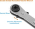 AC Ratchet Wrench, HVAC Service Wrench with HVAC Hexagon Bit Adapter, Premium AC Service Tools for Refrigeration Equipment Repair (3/16 , 1/4 , 5/16 , 3/8 ) by A.I.FORCE