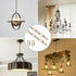 Helunsi 6 6' Lighting Chain, Feet Imitation Copper Light Fixture Chain, Metal Chandelier Chain Extension