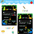 WaaHome First & Last Day of School Chalkboard Sign - 9"x12" Double Sided Board for Kids Supplies