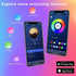 200 GUPUP FT LED Strip Lights,Color Changing LED Lights for Bedroom,Built-in-Mic,Music Sync Tape Lighting,Phone Smart