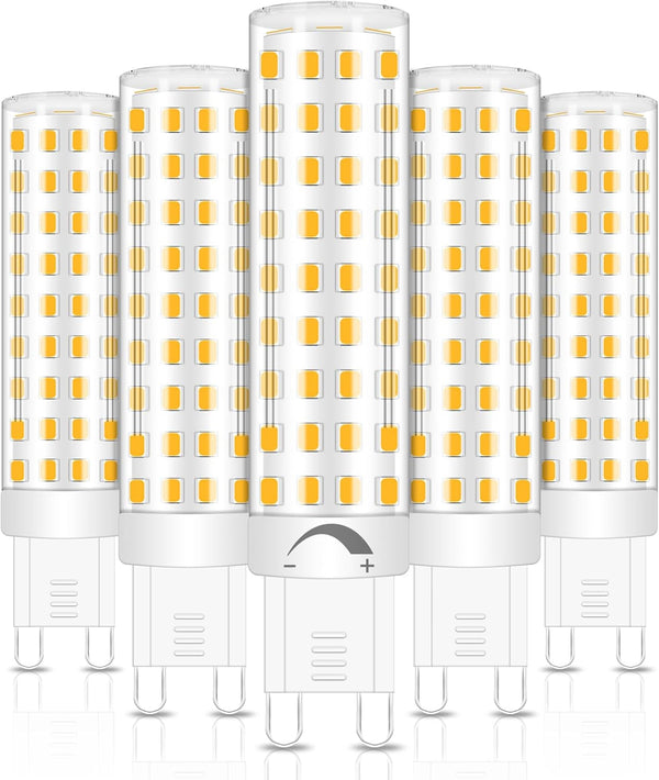No Flicker G9 Led Bulbs Dimmable 10W Warm White 3000K, 100W Halogen