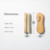 KONEX Medium-Stiffness Nylon Fiber Scrub Brush, Heavy Duty Cleaning Brush with Wooden Handle, Brown for Floors