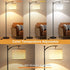 60" Dimmable Bulb, Ambimall Floor Lamp with Remote Control and Stepless Colors Temperature & Brightness Adjustable