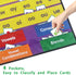 Boczif Word Building Center Pocket Chart for Preschool Learning, Word Recognition with Word Families Cards