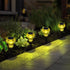 Easter Solar Pathway Lights Outdoor Decorative 4 Pack, Yellow LED Mushroom Solar