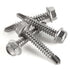 #14 x 1-1/2" Hex Washer Head Self Drilling Screws, 410 Stainless Steel, 50 PCS Self Tapping Sheet Metal