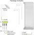 Wallniture Bali Cubicle Organizer, Metal Bookshelf with Buro Hanger Hooks, White