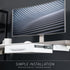 VIVO 13 Inch Under Desk Mounted Sliding Pull-out Drawer, Storage Organizer for Office Desk, Sit Stand Workstation, White