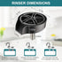 360 Glass Rinser for Kitchen Sink, High Pressure Degree Rotating Spout Glass Rinser with Pull-out Spray Gun Design