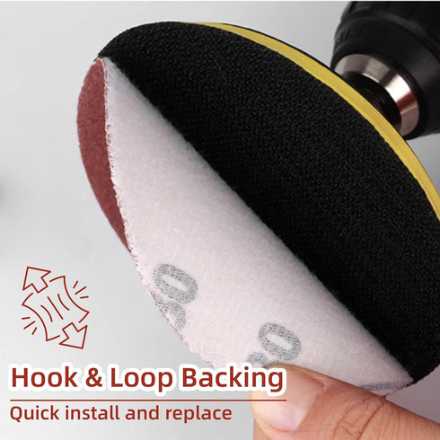 Uenhoy 100 3 Inch 80-3000 Pcs Sanding Discs Kit, Grit Hook & Loop Sanding Disc, Quick Change Sandpaper Orbital Sander