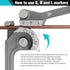 DURATECH 3-IN-1 Tube Bender, Pipe Bender for Copper, Brass, Aluminum, and Thin Steel Pipes (1/4", 5/16", 3/8")