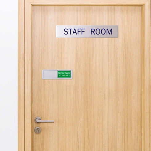 Privacy Sign - Do Not Disturb/Welcome for Home Office, Restroom, Conference, Hotel, Magnetic Slider Indicator
