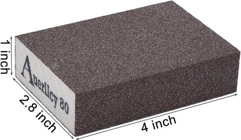 Auerllcy Sanding Sponge Assortment, Coarse/Medium/Fine/Superfine 4 Different Specifications, Washable and Reusable