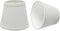 Aspen Creative 32862-2A Small Hardback Empire Shape Chandelier Clip-On Lamp Shade, White, 4" Top