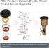 720A Pressure Vacuum Breaker Repair Kit and Bonnet Repair Kit for Zurn Wilkins 1/2 , 3/4 , and 1 -2 Assembly
