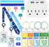 ZHEMEILU 15 Pcs Cruise Essentials Accessories Kit Must Haves Set Include Non-Surge Power