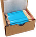 Half Pencils with Eraser - Light Turquoise, 2 Pencil, Golf, Classroom, Mini, Hexagon, Sharpened, Non Toxic - Box of 48