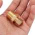 Litorange 2 Pack Metal Brass Compression Tube Pipe Fitting Connector, 3/8" Tube OD x 1/2" NPT Male