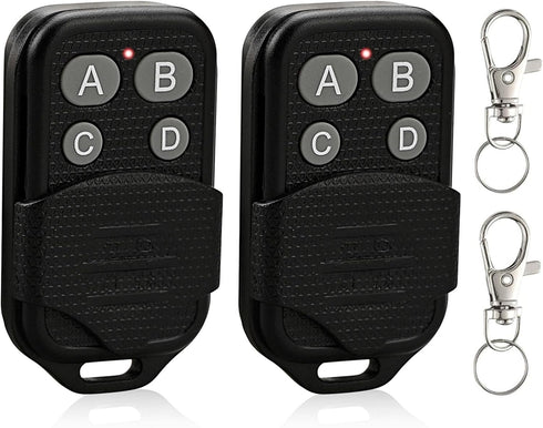 2 Garage Door Opener 390mhz Remote Keychain, Replacement for Genie Intellicode & Overhead Door GIT-3