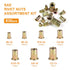 Trivd Frol 830pcs #6-32, #8-32, #10-24, 1/4-20, 5/16-18, 3/8-16, 1/2-13, 830pcs) Rivet Nut Tool Kit, SAE/Metric Rivet