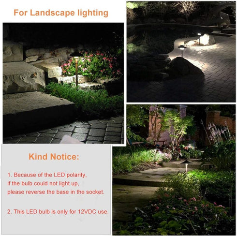 Cheopha T10 T5 Wedge Base LED Bulb 12VDC landscape wedge bulb, 194 168 W5W LED Bulbs for Outdoor Landscape Path Step Deck Lights Cool White 6000k 1W Pack of 6 by Cheopha