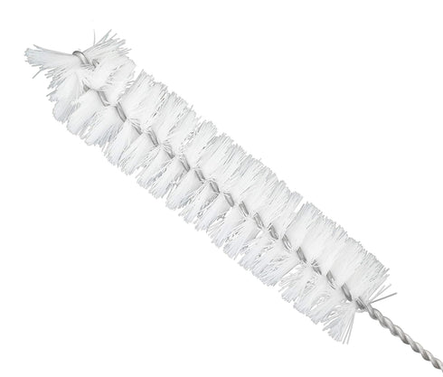 EISCO 12PK Bristle Cleaning Brushes, 9" with Fan-Shaped Ends - Twisted Stainless Steel Wire Handle