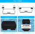 OOSSXX Solar Power Deck LED Light Clip-On Security Sign Spotlight (Max 14 Hours Working, Large Capacity Battery)