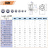 wegoup 145 M3-M12, 304 (A2-70) Set PCS Nylon Insert Lock Nuts Assortment Kit, Metric Stainless Steel Lock Nuts, Hex Nut