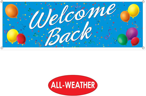 Beistle Welcome Back Banner Sign