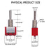 Twidec 6Pcs Mini Momentary Toggle Switch SPDT 3 Position 3 Pins, Waterproof Cap for Car Boat Switches
