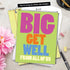 NobleWorks Jumbo Get Well Greeting Card (8.5 x 11 Inch) - Feel Better Soon Notecard