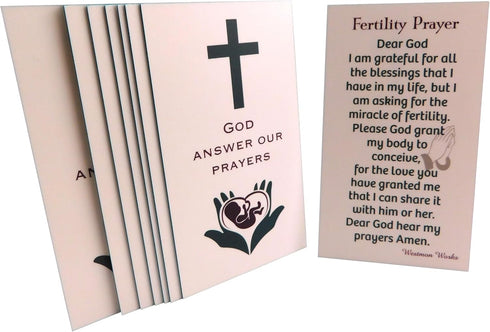 Westmon Works Fertility Prayer Holy Card Bulk Bundle God Answer Our Pregnancy