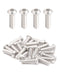 M6 x 1" Button Head Socket Cap Bolts Screws (25pcs), 18-8 Stainless Steel 304 Allen Hex Drive Machine Screw