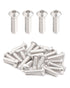 M6 x 1" Button Head Socket Cap Bolts Screws (25pcs), 18-8 Stainless Steel 304 Allen Hex Drive Machine Screw
