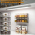 16 Inch Counter 5000K White,Dimmable,Plug Closet, MYPLUS Under Cabinet Lights with Hand Wave, Under Lighting Cold