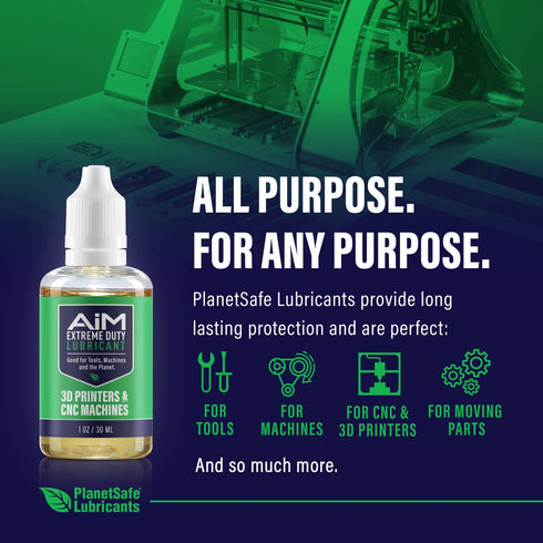 3D 1 oz 3D PlanetSafe Lubricants Printer Grease - - Reduces Friction & Protects Rails & Bearings - Ideal Printer Oil
