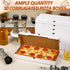 AmazingSpark 50 14 7 1.5 Inch Pcs Pizza Boxes x x White Flatbread Box Sturdy Corrugated Rectangular Take out Baking