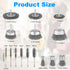 15 Set 1/4-Inch Rocaris Pcs Carbon Steel Wire Wheel Brush, Cup Brush, Wheel Brush, Pen Brush, Bore Brush with Shank