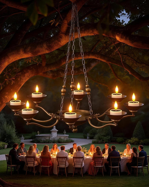 SoulBay 6 Pack Solar Tea Lights Outdoor Waterproof, Small Flameless Flickering Small Bright LED Candles Lights