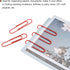 MECCANIXITY Paper Clips, Medium Size 2 Inch, Vinyl Coated to Prevent Tearing Pages, 100 Count for Office