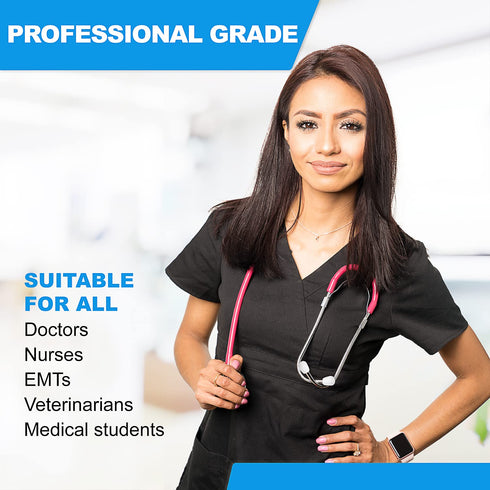 DS-9290-PK 22 Inch Primacare Adult Size Stethoscope for Diagnostics and Screening Instruments, Lightweight and Aluminum